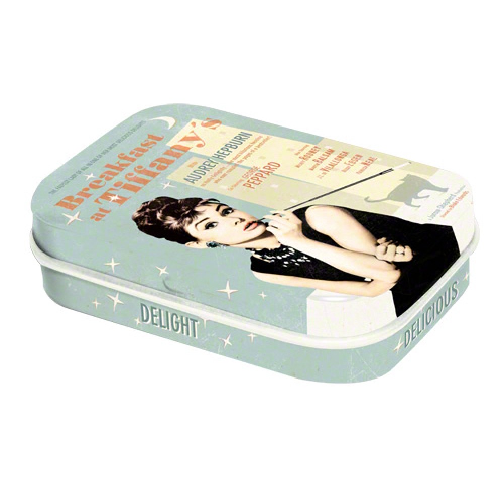 Cutie metalica cu bomboane - Audrey Hepburn Breakfast